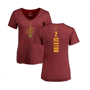 NBA Women's Nike Cleveland Cavaliers #2 Collin Sexton Maroon Backer T-Shirt