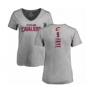 NBA Women's Nike Cleveland Cavaliers #9 Channing Frye Ash Backer T-Shirt