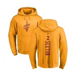 NBA Nike Cleveland Cavaliers #2 Collin Sexton Gold One Color Backer Pullover Hoodie