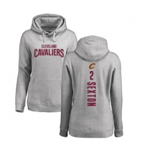 NBA Women's Nike Cleveland Cavaliers #2 Collin Sexton Ash Backer Pullover Hoodie