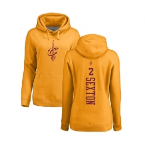 NBA Women's Nike Cleveland Cavaliers #2 Collin Sexton Gold One Color Backer Pullover Hoodie