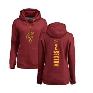 NBA Women's Nike Cleveland Cavaliers #2 Collin Sexton Maroon Backer Pullover Hoodie