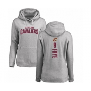 NBA Women's Nike Cleveland Cavaliers #9 Channing Frye Ash Backer Pullover Hoodie