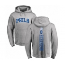 Basketball Philadelphia 76ers #0 Josh Richardson Ash Backer Pullover Hoodie