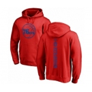 Basketball Philadelphia 76ers #0 Josh Richardson Red One Color Backer Pullover Hoodie