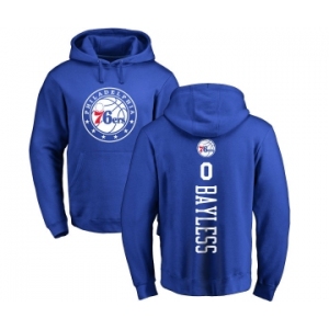 NBA Nike Philadelphia 76ers #0 Jerryd Bayless Royal Blue Backer Pullover Hoodie