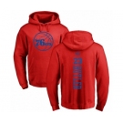NBA Nike Philadelphia 76ers #23 Jimmy Butler Red One Color Backer Pullover Hoodie