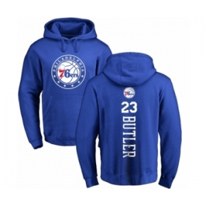 NBA Nike Philadelphia 76ers #23 Jimmy Butler Royal Blue Backer Pullover Hoodie