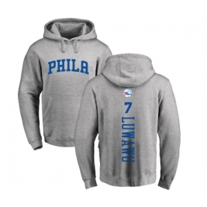 NBA Nike Philadelphia 76ers #7 Timothe Luwawu Ash Backer Pullover Hoodie
