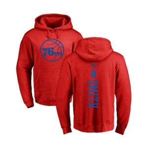 NBA Nike Philadelphia 76ers #8 Zhaire Smith Red One Color Backer Pullover Hoodie