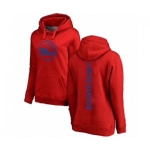 Basketball Women's Philadelphia 76ers #0 Josh Richardson Red One Color Backer Pullover Hoodie