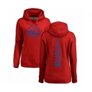NBA Women's Nike Philadelphia 76ers #0 Justin Patton Red One Color Backer Pullover Hoodie