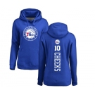 NBA Women's Nike Philadelphia 76ers #10 Maurice Cheeks Royal Blue Backer Pullover Hoodie