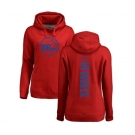 NBA Women's Nike Philadelphia 76ers #35 Trevor Booker Red One Color Backer Pullover Hoodie