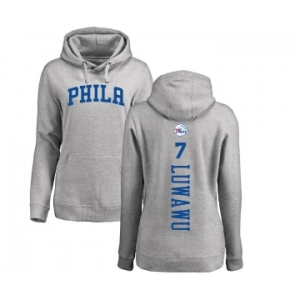 NBA Women's Nike Philadelphia 76ers #7 Timothe Luwawu Ash Backer Pullover Hoodie
