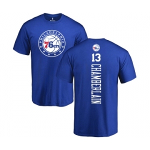 NBA Nike Philadelphia 76ers #13 Wilt Chamberlain Royal Blue Backer T-Shirt