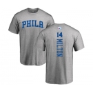 NBA Nike Philadelphia 76ers #14 Shake Milton Ash Backer T-Shirt