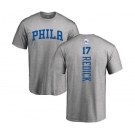 NBA Nike Philadelphia 76ers #17 JJ Redick Ash Backer T-Shirt