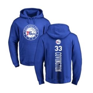 NBA Nike Philadelphia 76ers #33 Robert Covington Royal Blue Backer Pullover Hoodie