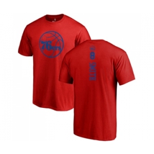 NBA Nike Philadelphia 76ers #8 Zhaire Smith Red One Color Backer T-Shirt