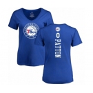 NBA Women's Nike Philadelphia 76ers #0 Justin Patton Royal Blue Backer T-Shirt