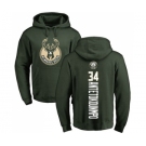 NBA Nike Milwaukee Bucks #34 Giannis Antetokounmpo Green Backer Pullover Hoodie
