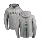 NBA Nike Milwaukee Bucks #34 Ray Allen Ash Backer Pullover Hoodie