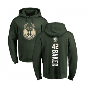 NBA Nike Milwaukee Bucks #42 Vin Baker Green Backer Pullover Hoodie