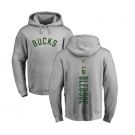 NBA Nike Milwaukee Bucks #6 Eric Bledsoe Ash Backer Pullover Hoodie