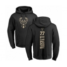 NBA Nike Milwaukee Bucks #77 Ersan Ilyasova Black One Color Backer Pullover Hoodie