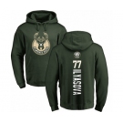 NBA Nike Milwaukee Bucks #77 Ersan Ilyasova Green Backer Pullover Hoodie