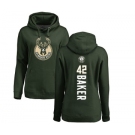 NBA Women's Nike Milwaukee Bucks #42 Vin Baker Green Backer Pullover Hoodie