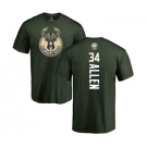 NBA Nike Milwaukee Bucks #34 Ray Allen Green Backer T-Shirt