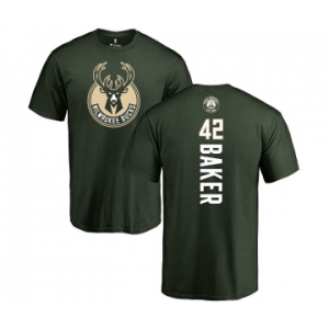 NBA Nike Milwaukee Bucks #42 Vin Baker Green Backer T-Shirt