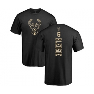 NBA Nike Milwaukee Bucks #6 Eric Bledsoe Black One Color Backer T-Shirt