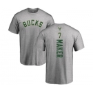 NBA Nike Milwaukee Bucks #7 Thon Maker Ash Backer T-Shirt