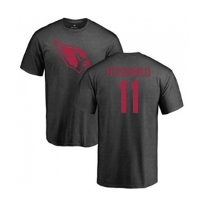 Football Arizona Cardinals #11 Larry Fitzgerald Ash One Color T-Shirt