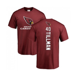 Football Arizona Cardinals #40 Pat Tillman Maroon Backer T-Shirt