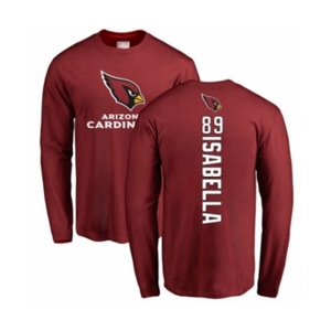 Football Arizona Cardinals #89 Andy Isabella Maroon Backer Long Sleeve T-Shirt