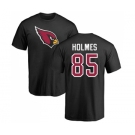 NFL Nike Arizona Cardinals #85 Gabe Holmes Black Name & Number Logo T-Shirt