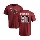 NFL Nike Arizona Cardinals #90 Robert Nkemdiche Maroon Name & Number Logo Customized T-Shirt