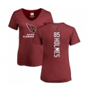 NFL Women's Nike Arizona Cardinals #85 Gabe Holmes Maroon Backer T-Shirt