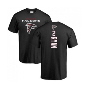 Football Atlanta Falcons #2 Matt Ryan Black Backer T-Shirt
