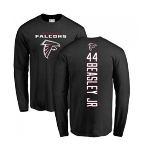 Football Atlanta Falcons #44 Vic Beasley Black Backer Long Sleeve T-Shirt
