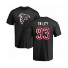 Football Atlanta Falcons #93 Allen Bailey Black Name & Number Logo T-Shirt