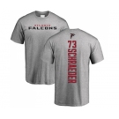 NFL Nike Atlanta Falcons #73 Ryan Schraeder Ash Backer T-Shirt