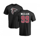 NFL Nike Atlanta Falcons #99 Terrell McClain Black Name & Number Logo T-Shirt