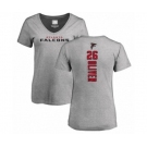 Football Women's Atlanta Falcons #26 Isaiah Oliver Ash Backer T-Shirt