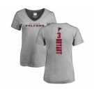 Football Women's Atlanta Falcons #3 Matt Bryant Ash Backer T-Shirt