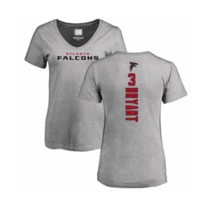 Football Women's Atlanta Falcons #3 Matt Bryant Ash Backer T-Shirt